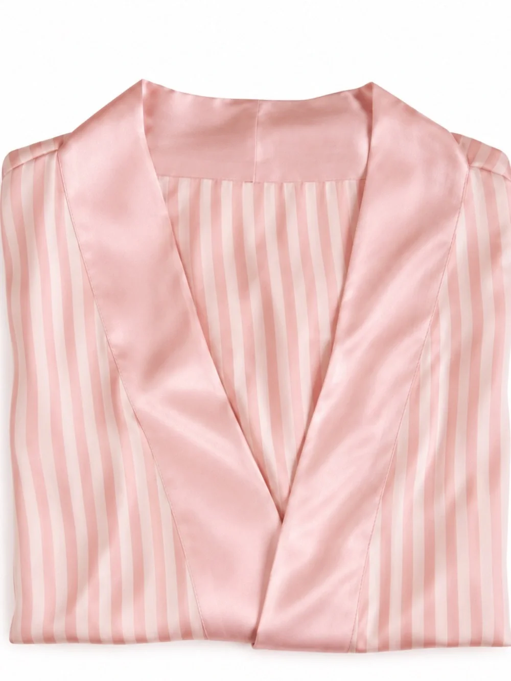 Show Me Your Mumu Harlow robe pink satin stripe coquette glam loungewear chic OS